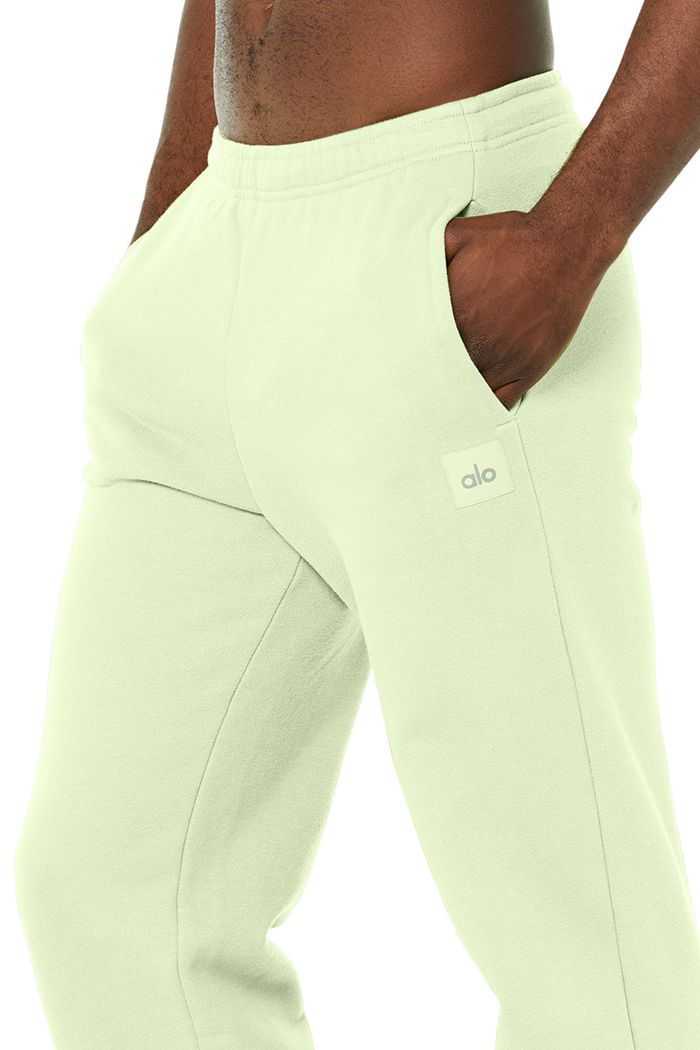 Green Alo Yoga Renown Sweat Men's Pants | 50491HGOY