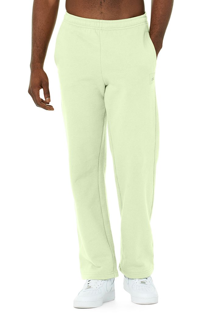 Green Alo Yoga Renown Sweat Men\'s Pants | 50491HGOY