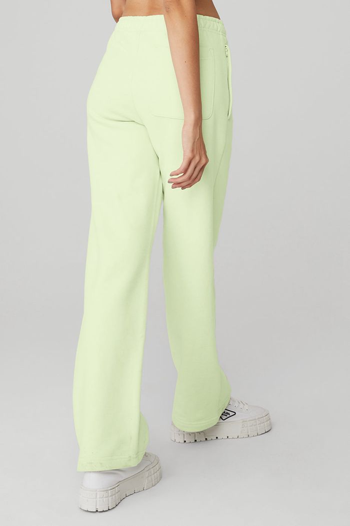 Green Alo Yoga Renown Sweat Women's Pants | 75368XAPS