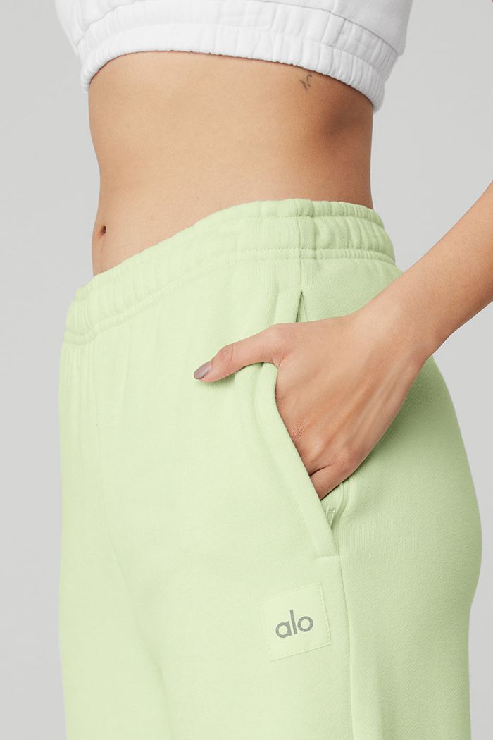 Green Alo Yoga Renown Sweat Women's Pants | 75368XAPS