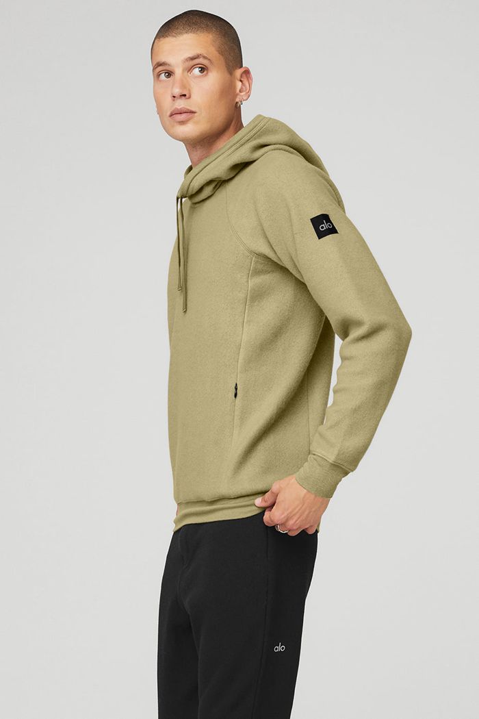 Green Alo Yoga The Triumph Men's Hoodie | 05942SMON