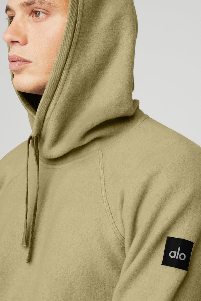 Green Alo Yoga The Triumph Men's Hoodie | 05942SMON