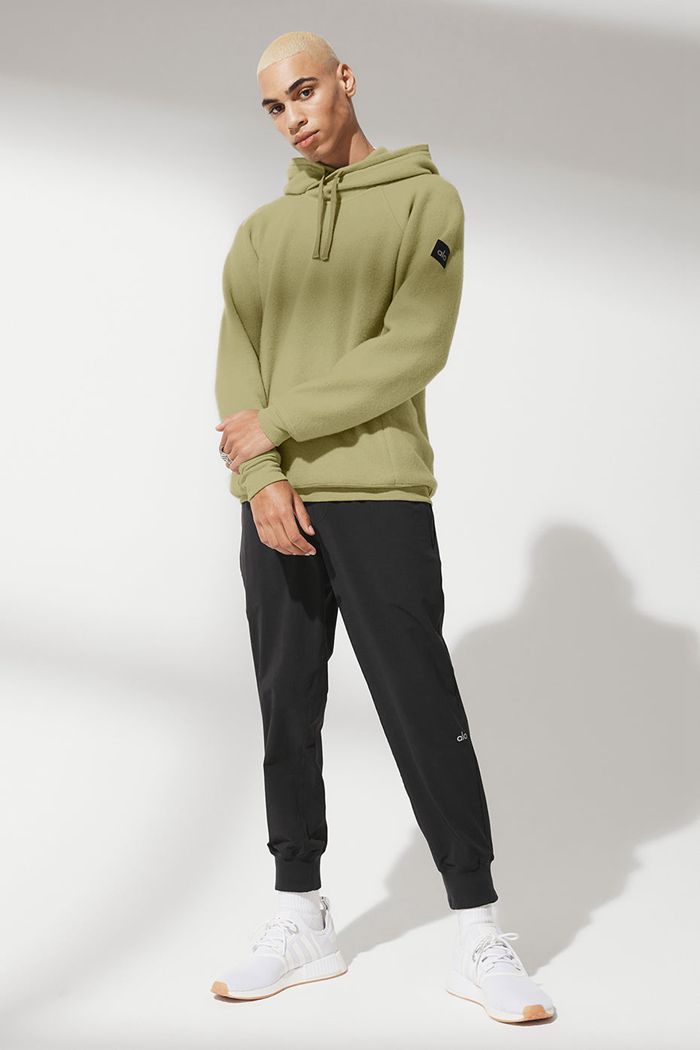 Green Alo Yoga The Triumph Men's Hoodie | 05942SMON