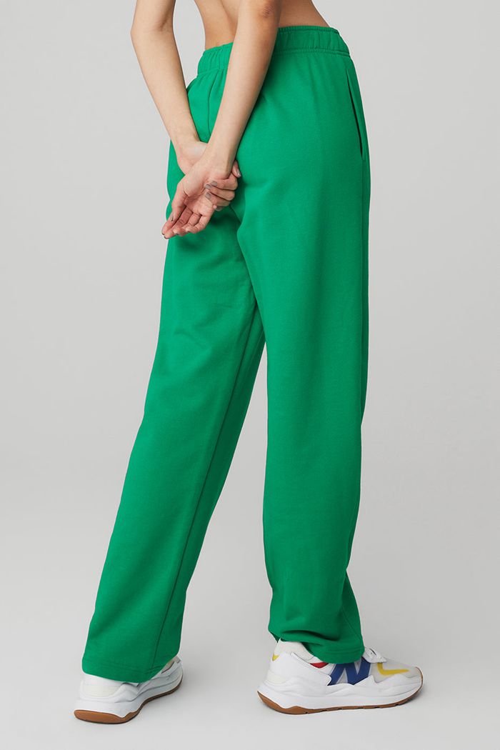 Green Turquoise Alo Yoga Accolade Straight Leg Sweat Women's Pants | 91057YFQJ