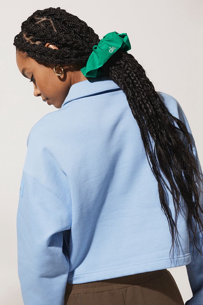 Green Turquoise Alo Yoga Oversized Women's Scrunchie | 57680UTON