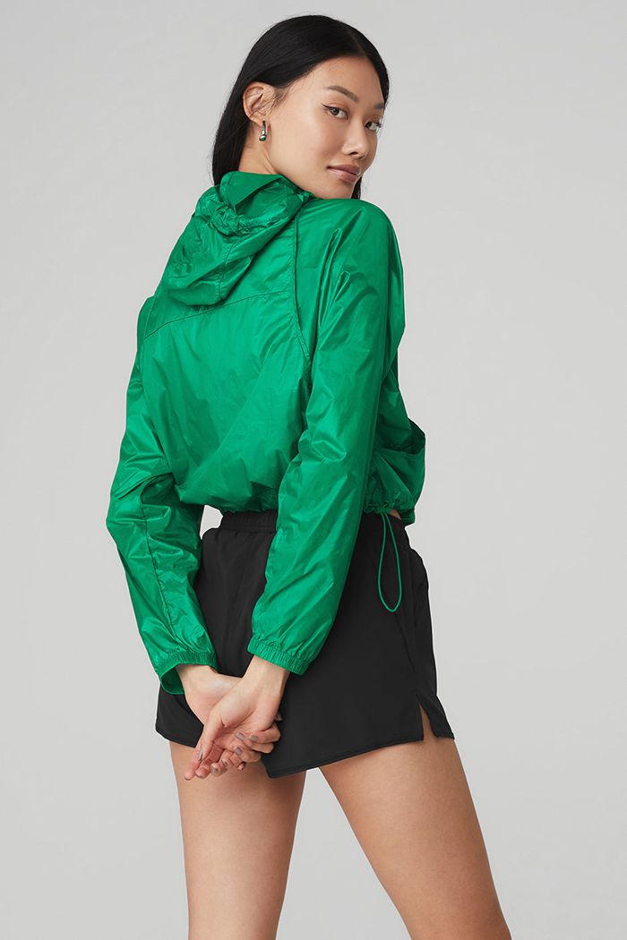 Green Turquoise Alo Yoga Sprinter Women's Jackets | 81539AWET