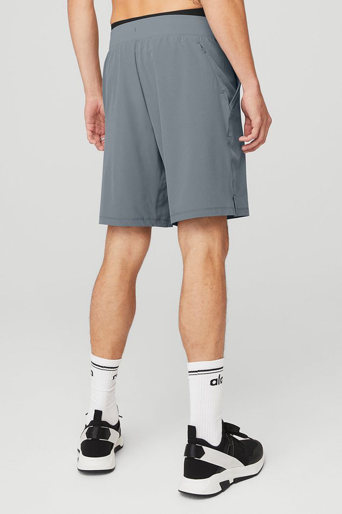 Grey Alo Yoga 9'' Repetition Men's Short | 89731ETHO