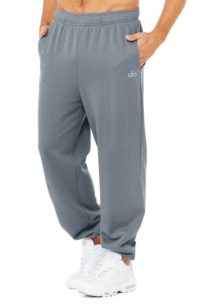 Grey Alo Yoga Accolade Sweat Men's Pants | 05146LYOW