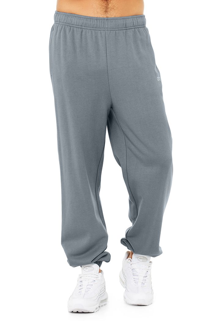 Grey Alo Yoga Accolade Sweat Men\'s Pants | 05146LYOW