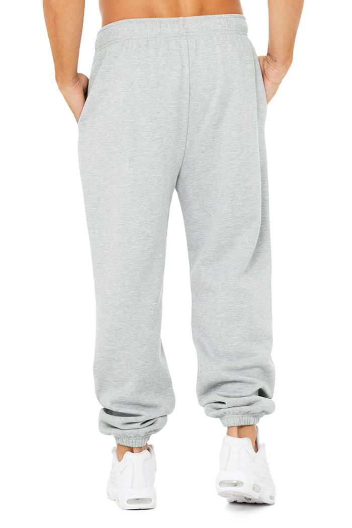 Grey Alo Yoga Accolade Sweat Men's Pants | 73958NETB