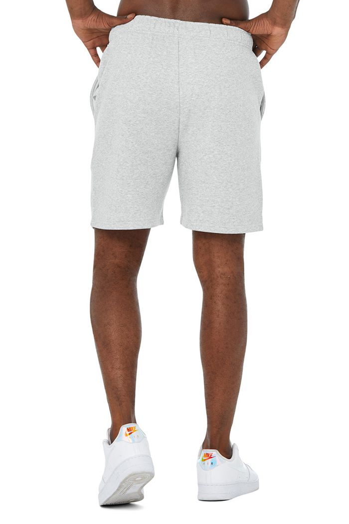 Grey Alo Yoga Accolade Sweat Men's Short | 74952MRPX