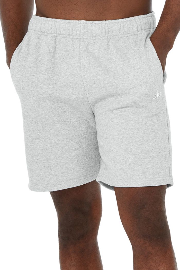 Grey Alo Yoga Accolade Sweat Men's Short | 74952MRPX