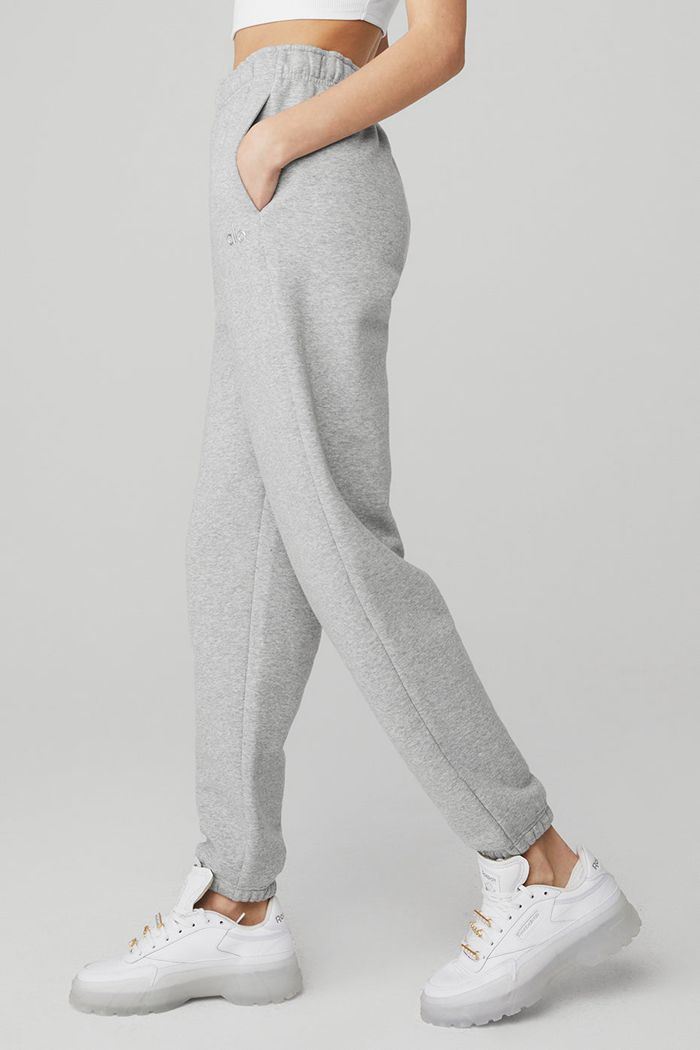 Grey Alo Yoga Accolade Sweat Women's Pants | 47209BLJW