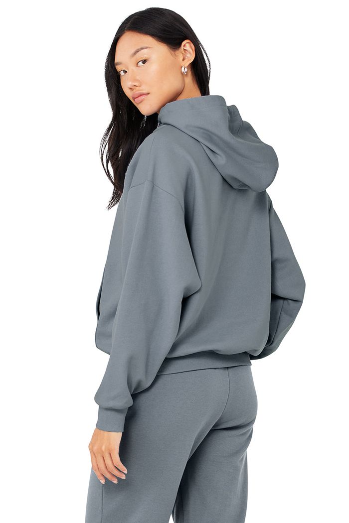 Grey Alo Yoga Accolade Women's Hoodie | 25147JOLI