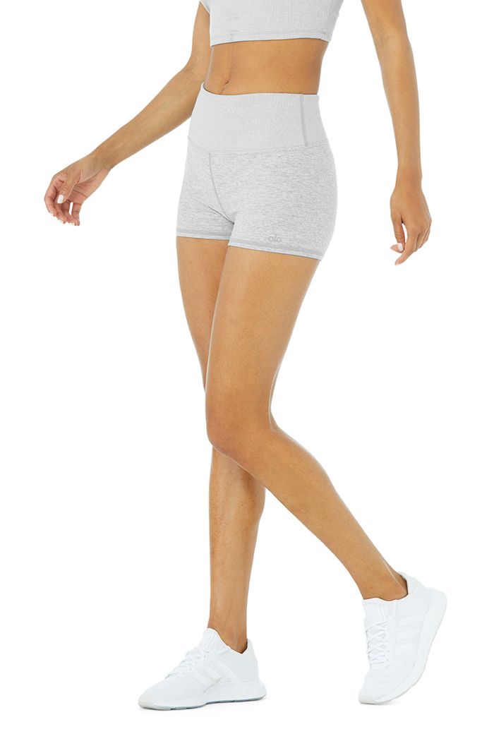 Grey Alo Yoga Alosoft Aura Women's Short | 62304NSUF