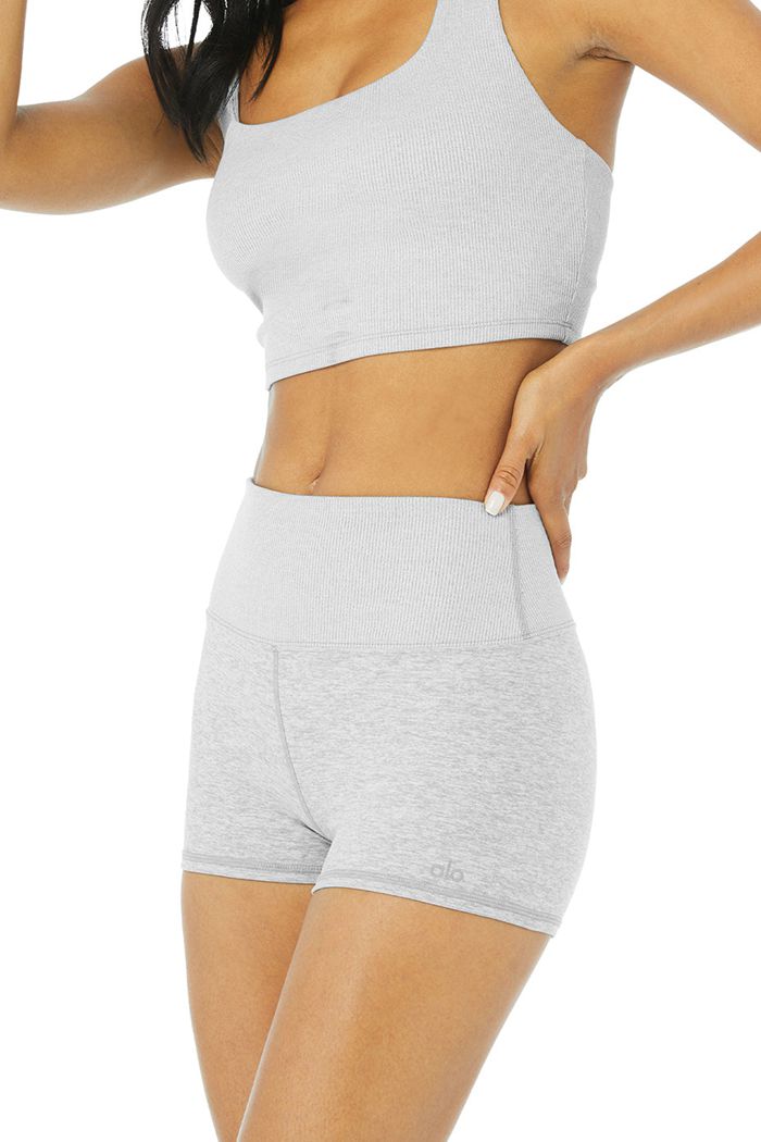 Grey Alo Yoga Alosoft Aura Women's Short | 62304NSUF