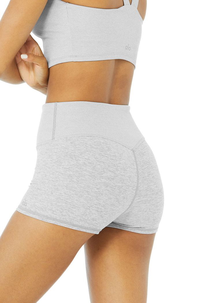 Grey Alo Yoga Alosoft Aura Women's Short | 62304NSUF