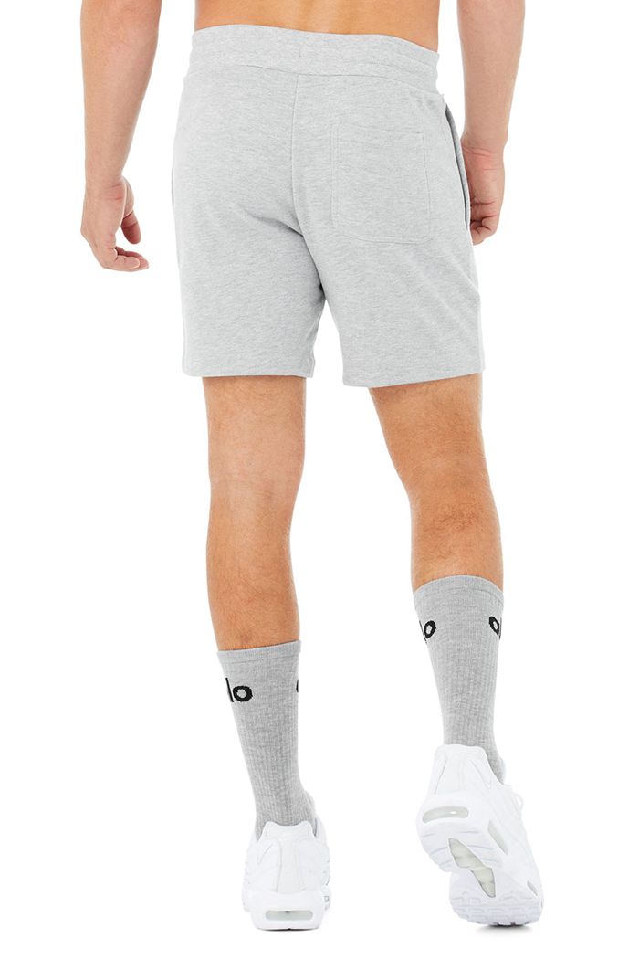 Grey Alo Yoga Chill Men's Short | 98062TCUV