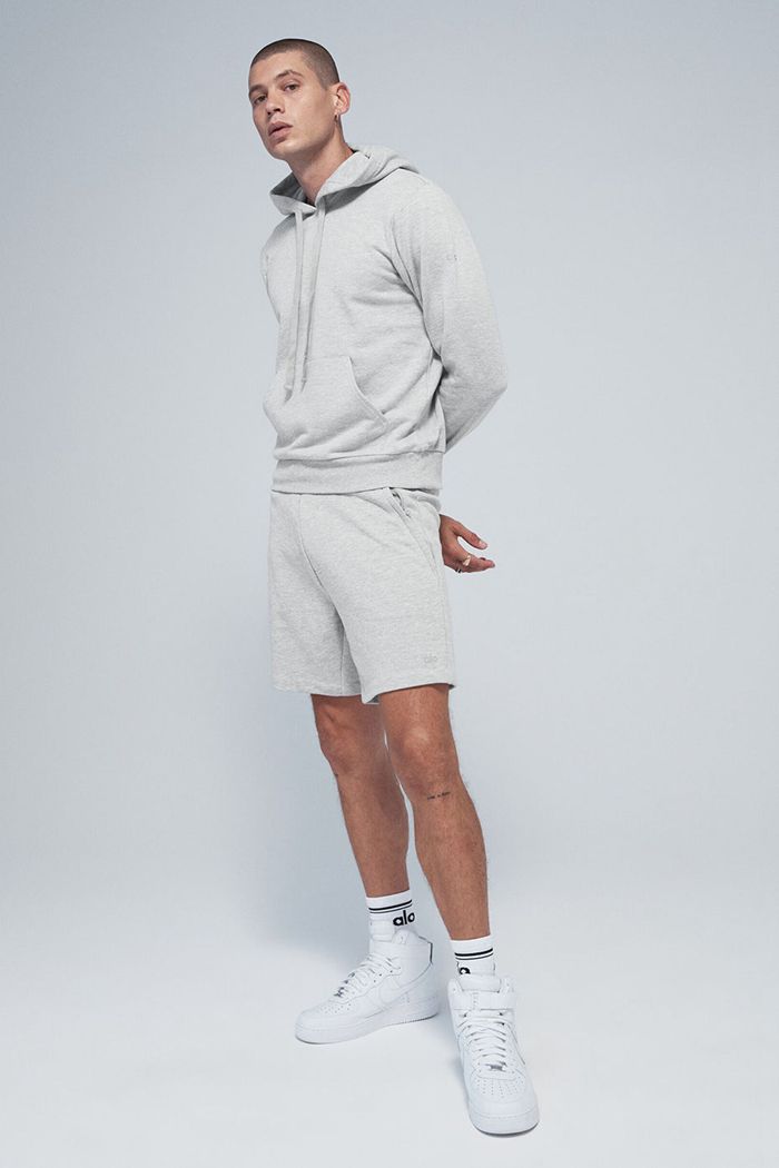 Grey Alo Yoga Chill Men's Short | 98062TCUV