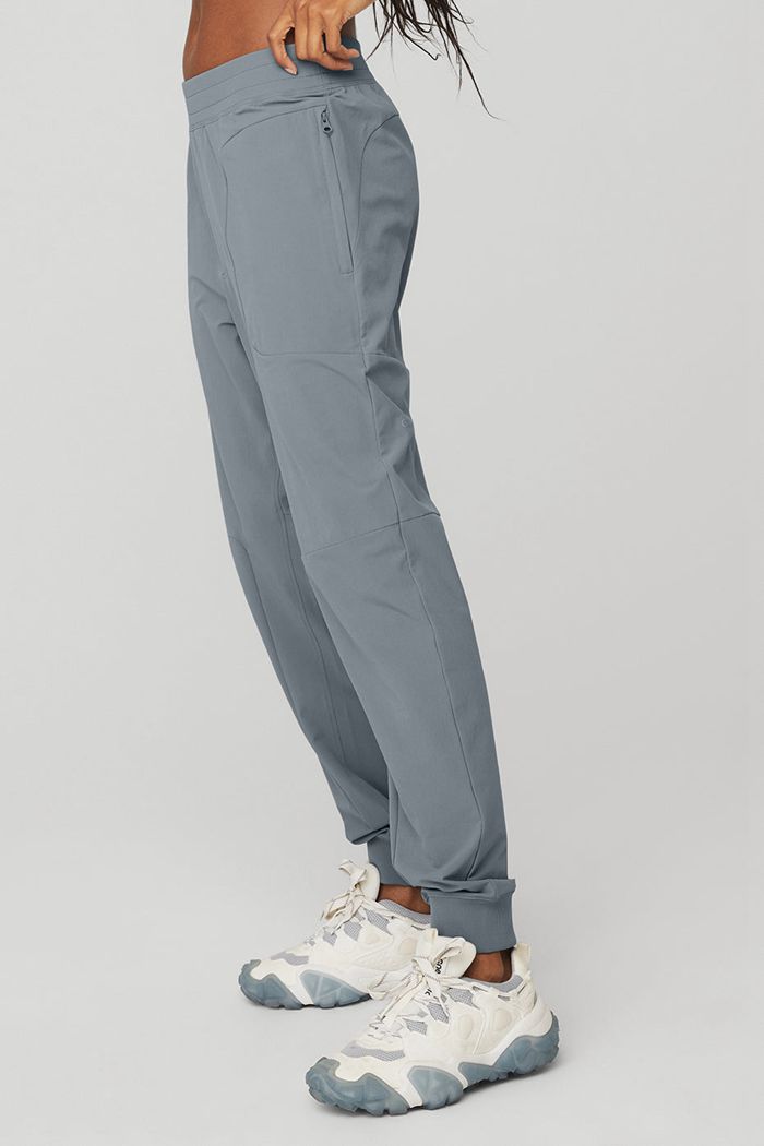 Grey Alo Yoga Co-Op Women's Pants | 01275VJDO