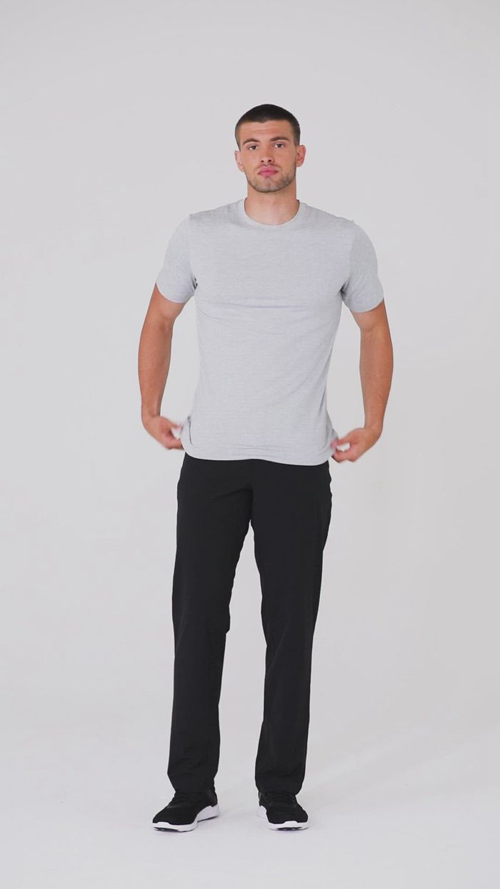 Grey Alo Yoga Conquer Reform Crewneck Men's Short Sleeve | 05298YRXM