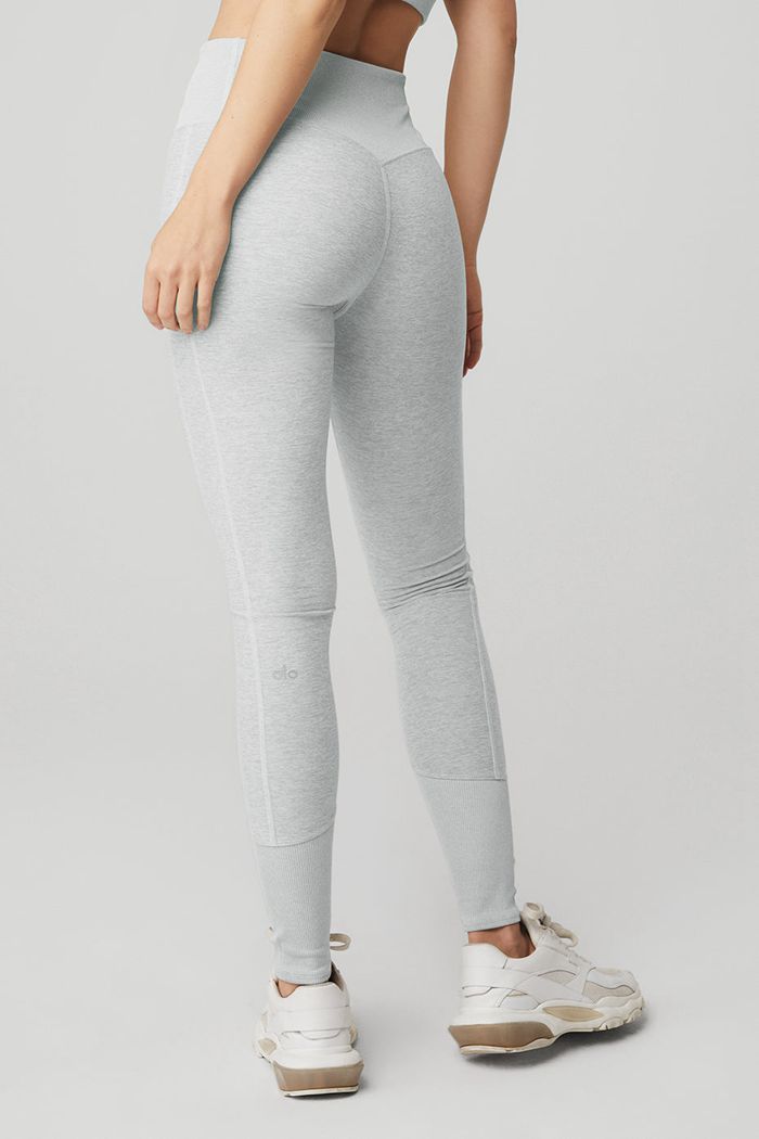 Grey Alo Yoga High-Waist Alosoft Lounge Women's Leggings | 15938VGLQ