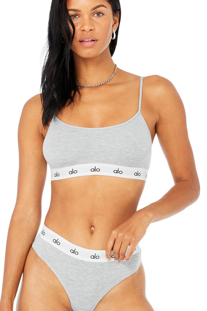 Grey Alo Yoga Icon Cami Women's Bras | 95732JDEN