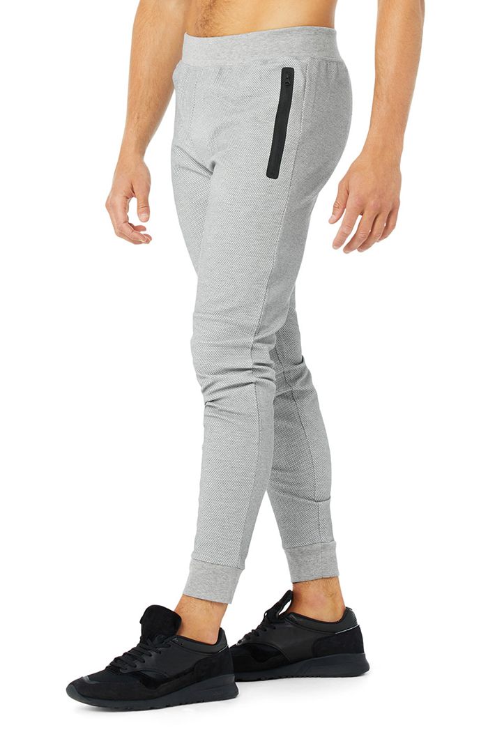 Grey Alo Yoga Impel Sweat Men's Pants | 72198WNUK