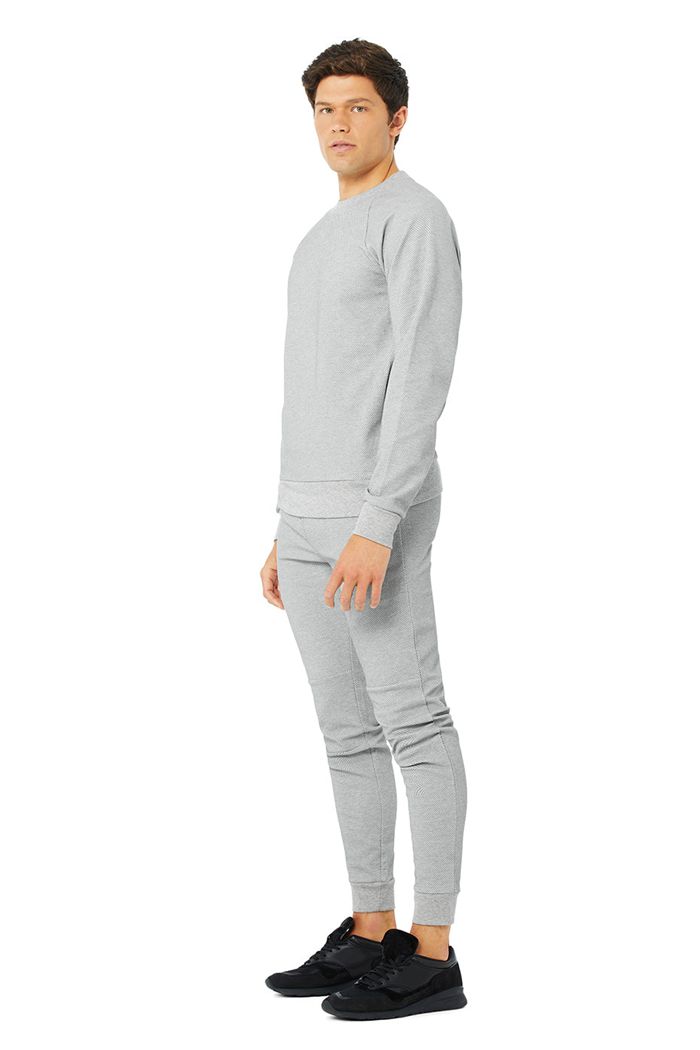 Grey Alo Yoga Impel Sweat Men's Pants | 72198WNUK