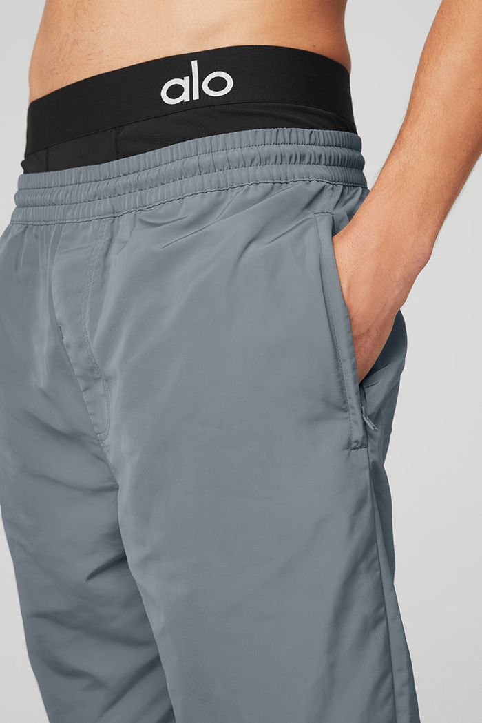 Grey Alo Yoga Legend Snap Men's Pants | 15472VRUE