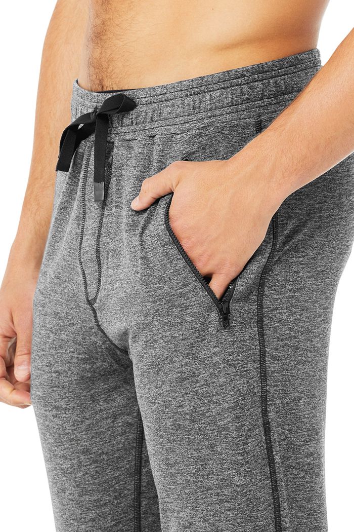 Grey Alo Yoga Renew Lounge Men's Pants | 78529GUHC