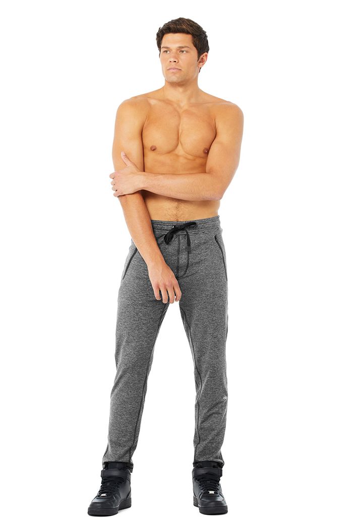 Grey Alo Yoga Renew Lounge Men's Pants | 78529GUHC