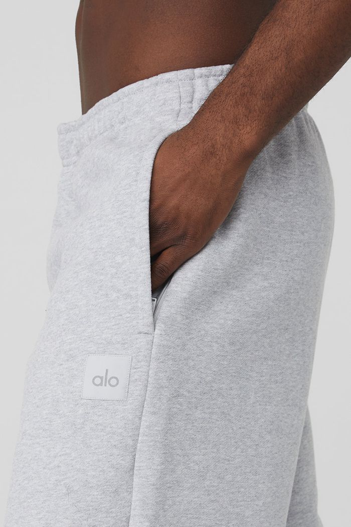 Grey Alo Yoga Renown Sweat Men's Pants | 03167IABZ