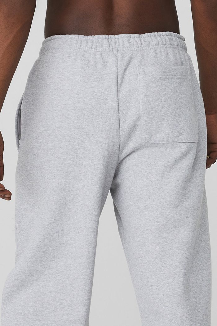 Grey Alo Yoga Renown Sweat Men's Pants | 03167IABZ