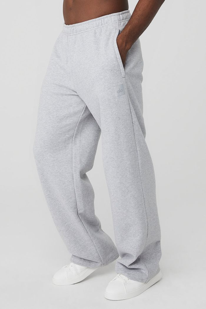 Grey Alo Yoga Renown Sweat Men\'s Pants | 03167IABZ