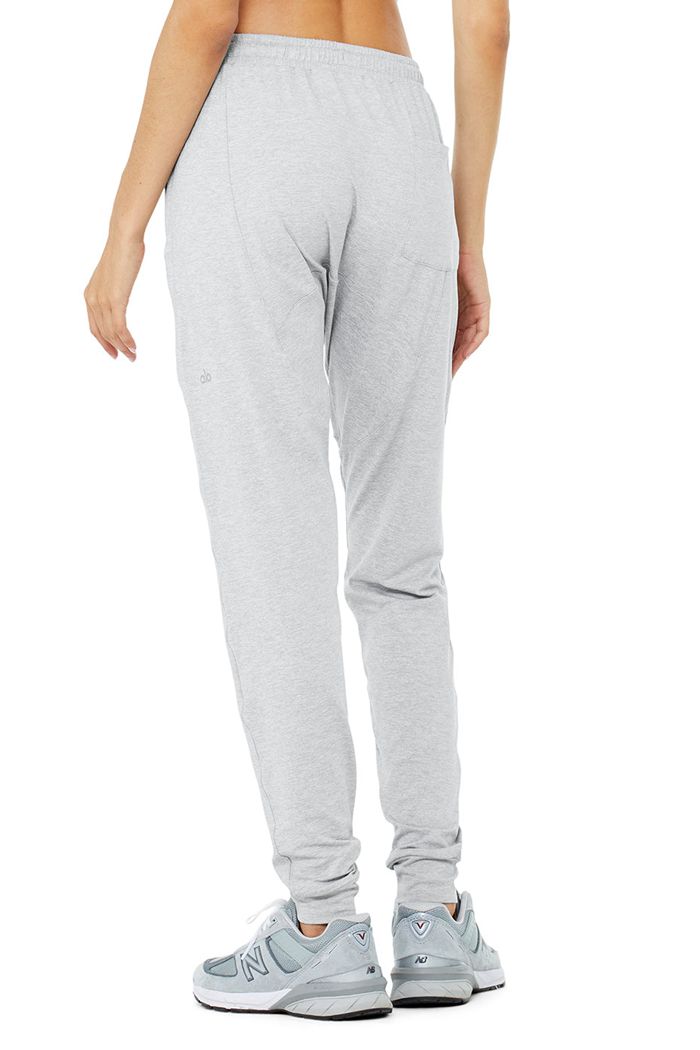 Grey Alo Yoga Revitalize Women's Pants | 67452EUFM