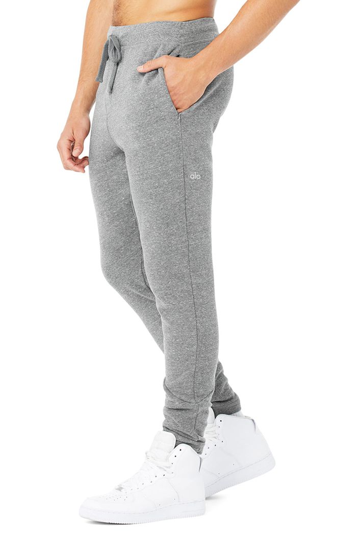 Grey Alo Yoga The Triumph Sweat Men's Pants | 21986ZKRJ