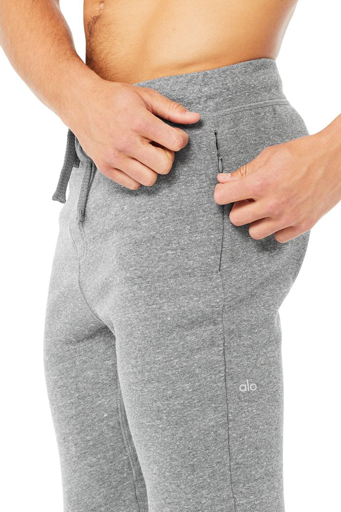 Grey Alo Yoga The Triumph Sweat Men's Pants | 21986ZKRJ