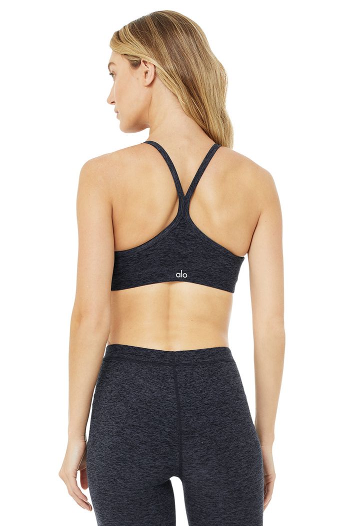 Navy Alo Yoga Alosoft Gratitude Women's Bras | 94325QKGU