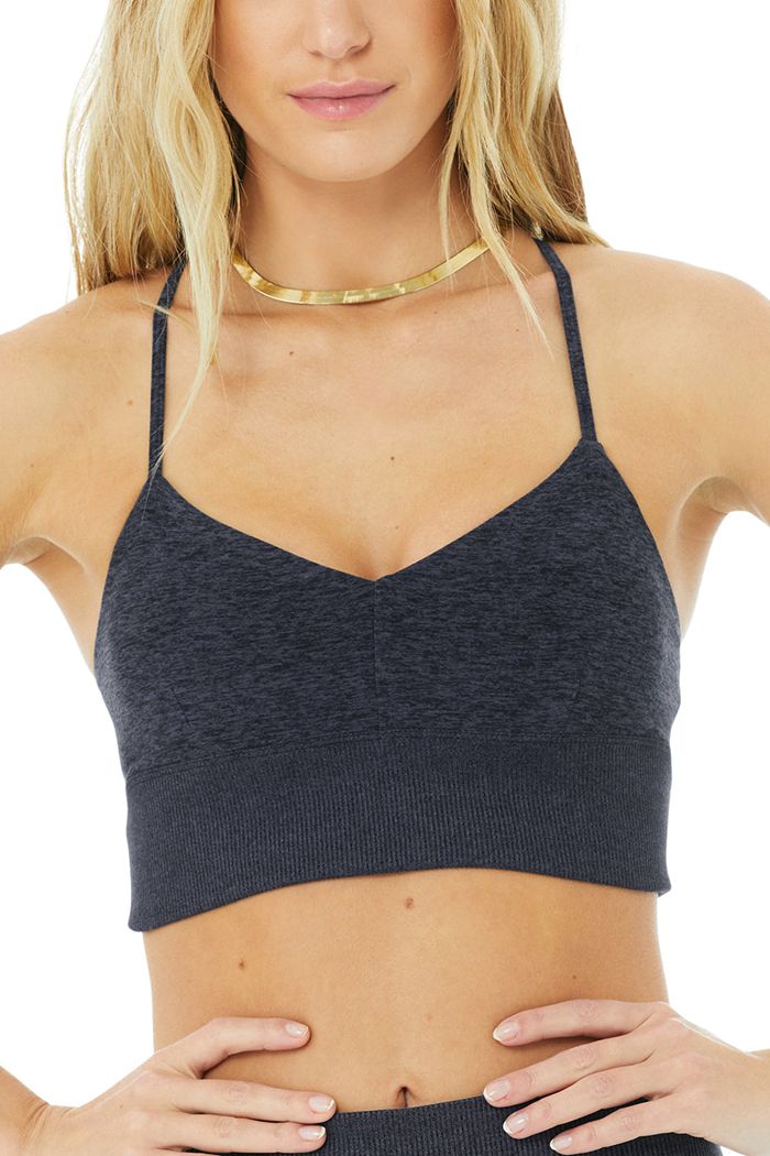 Navy Alo Yoga Alosoft Lavish Women's Bras | 51942WTKO