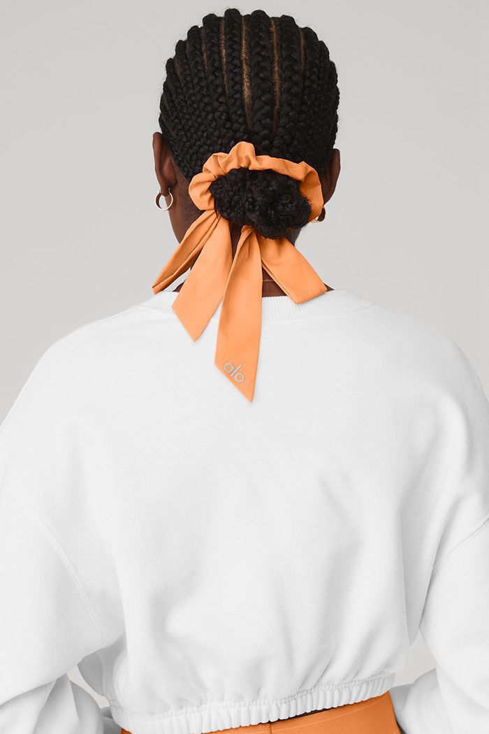 Orange Alo Yoga Love Knots Tie Women's Scrunchie | 37264KGCI