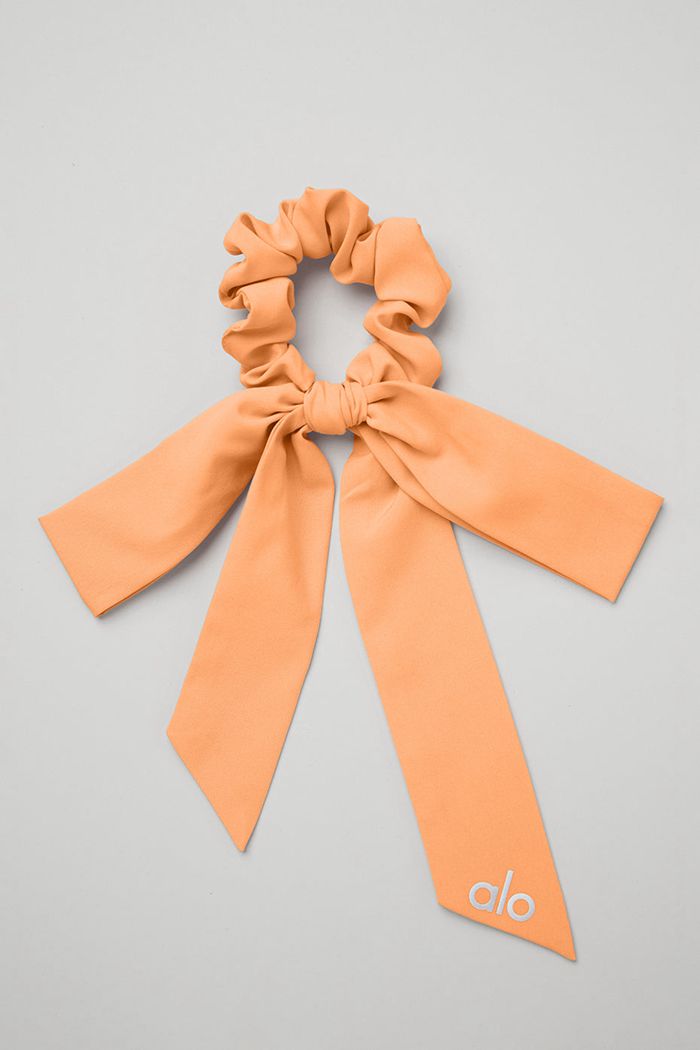 Orange Alo Yoga Love Knots Tie Women\'s Scrunchie | 37264KGCI