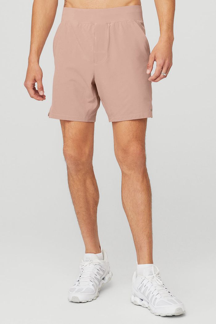 Pink Alo Yoga 7\'\' Repetition Men\'s Short | 21759ORHT