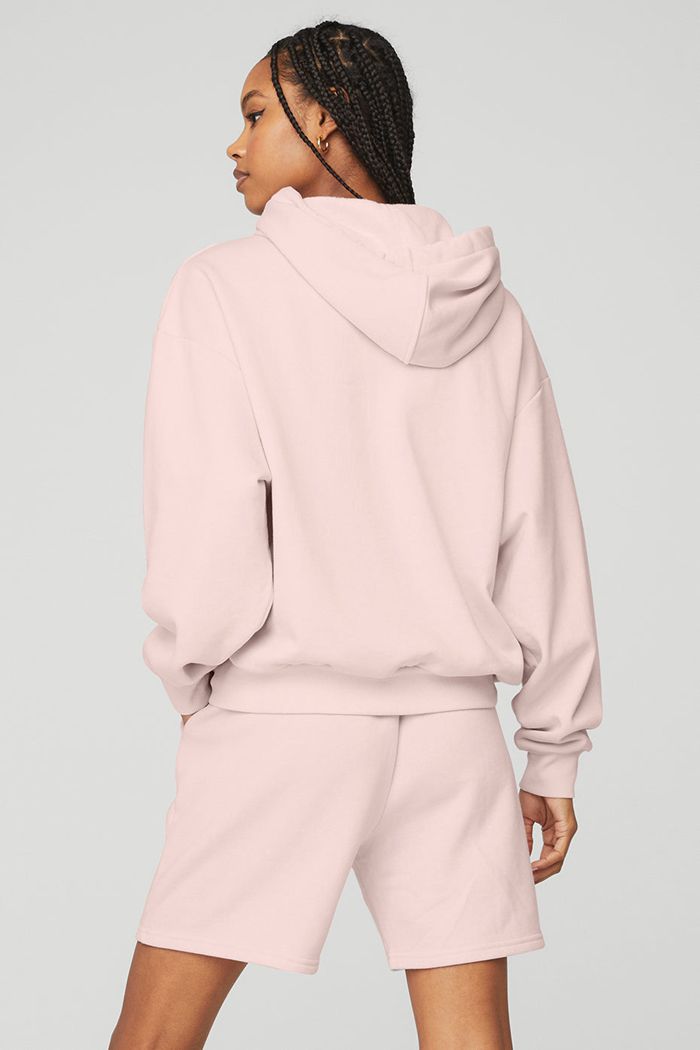 Pink Alo Yoga Accolade Women's Hoodie | 49537ZMQF