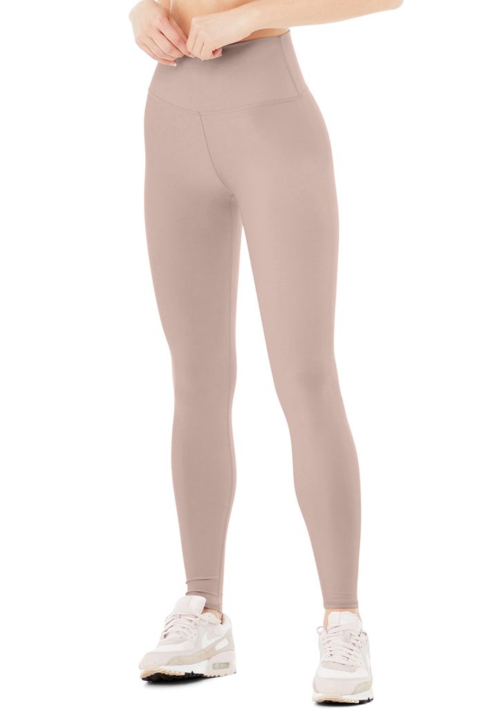 Pink Alo Yoga High-Waist Airlift Women's Leggings | 31904OUKH