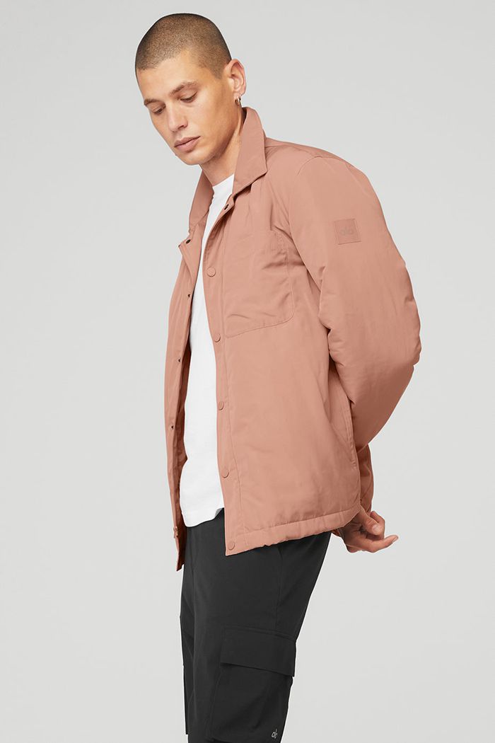 Pink Alo Yoga Legend Men's Jackets | 27013PGSF