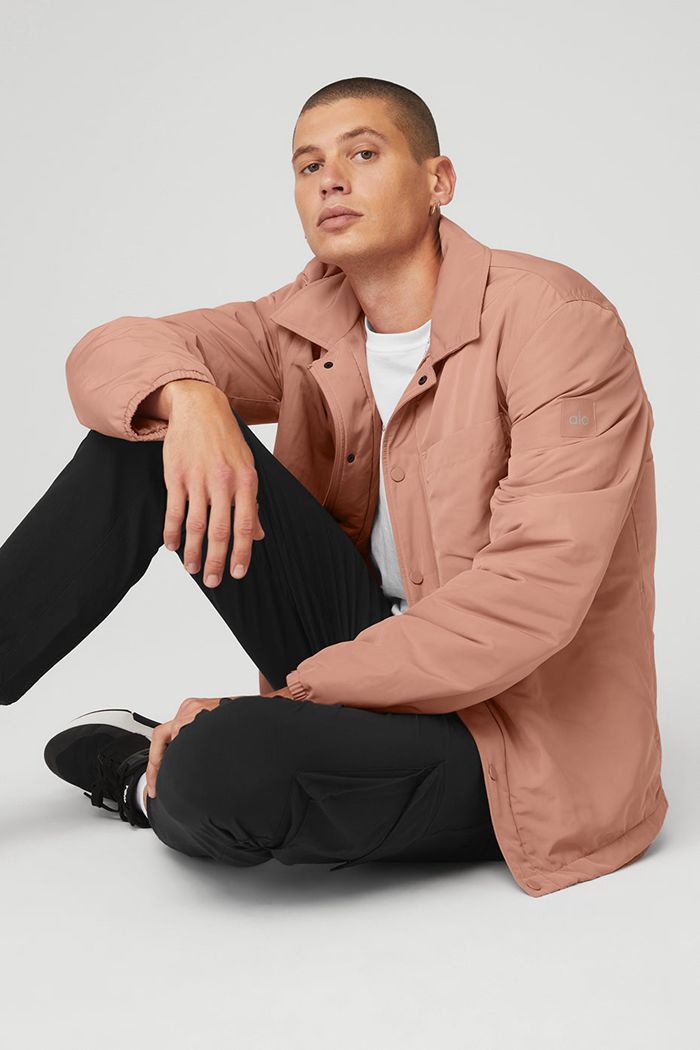 Pink Alo Yoga Legend Men's Jackets | 27013PGSF