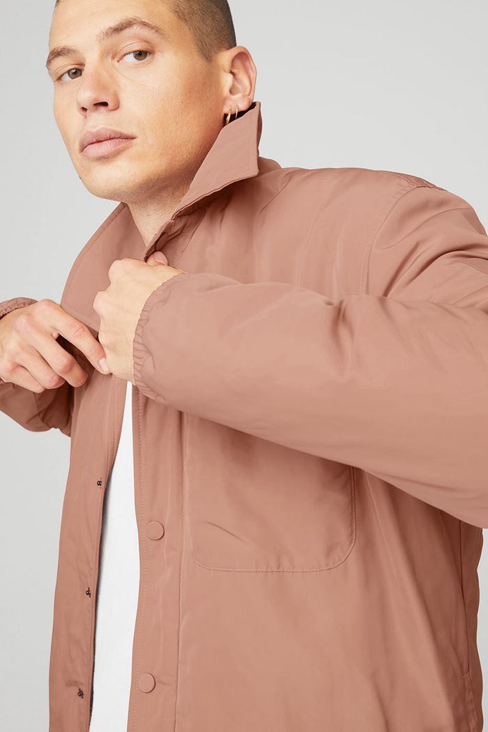 Pink Alo Yoga Legend Men's Jackets | 27013PGSF