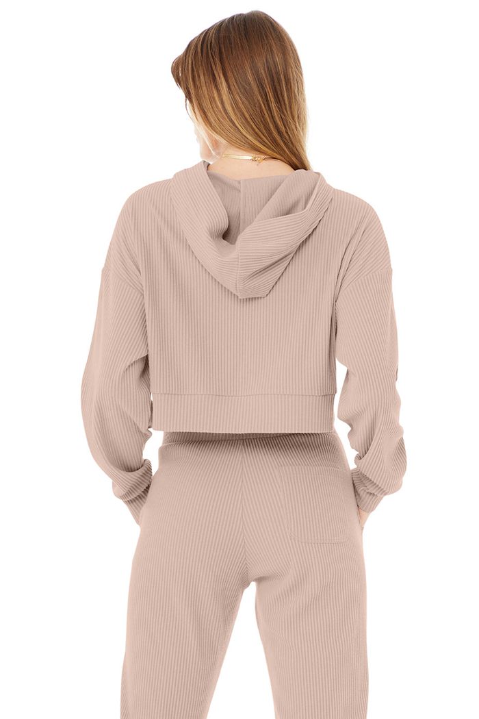 Pink Alo Yoga Muse Women's Hoodie | 56243PXKD