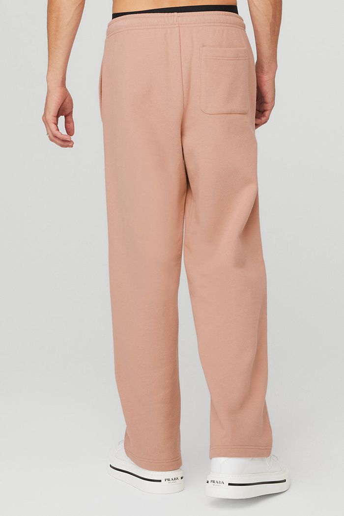 Pink Alo Yoga Renown Sweat Men's Pants | 61095ZECT